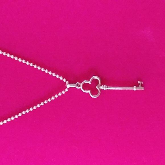 NECKLACE with KEY CHARM - Picture 1 of 7